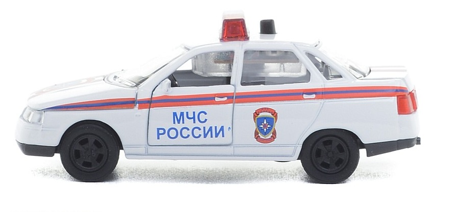 Инерционная металлическая машина Lada 2110 МЧС России свет-звук 1:43  