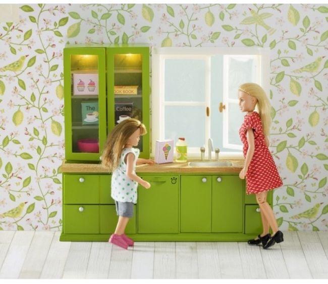 Мебель для кукольного домика Смоланд - Кухонный набор с буфетом  