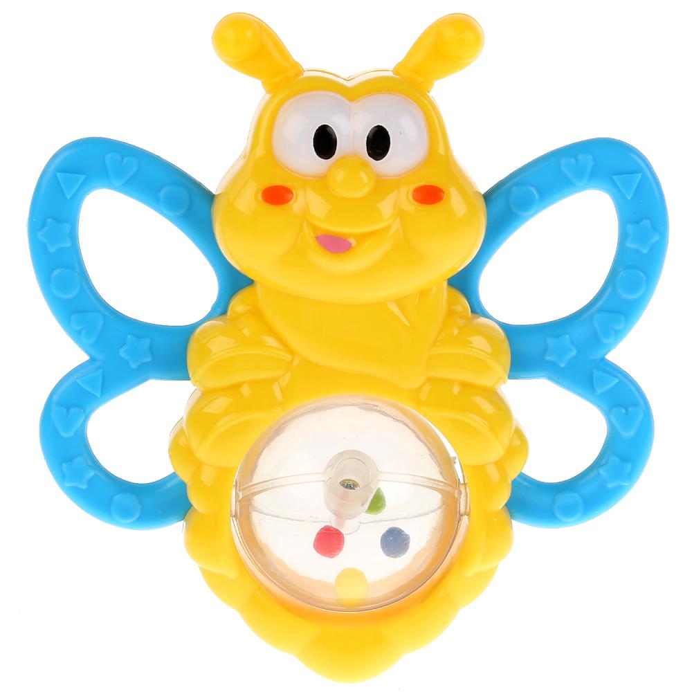 Развивающая игрушка погремушка Пчелка, разные цвета   