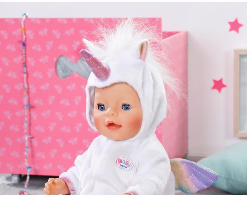 Одежда для куклы Baby born – Теплый комбинезончик Единорог  