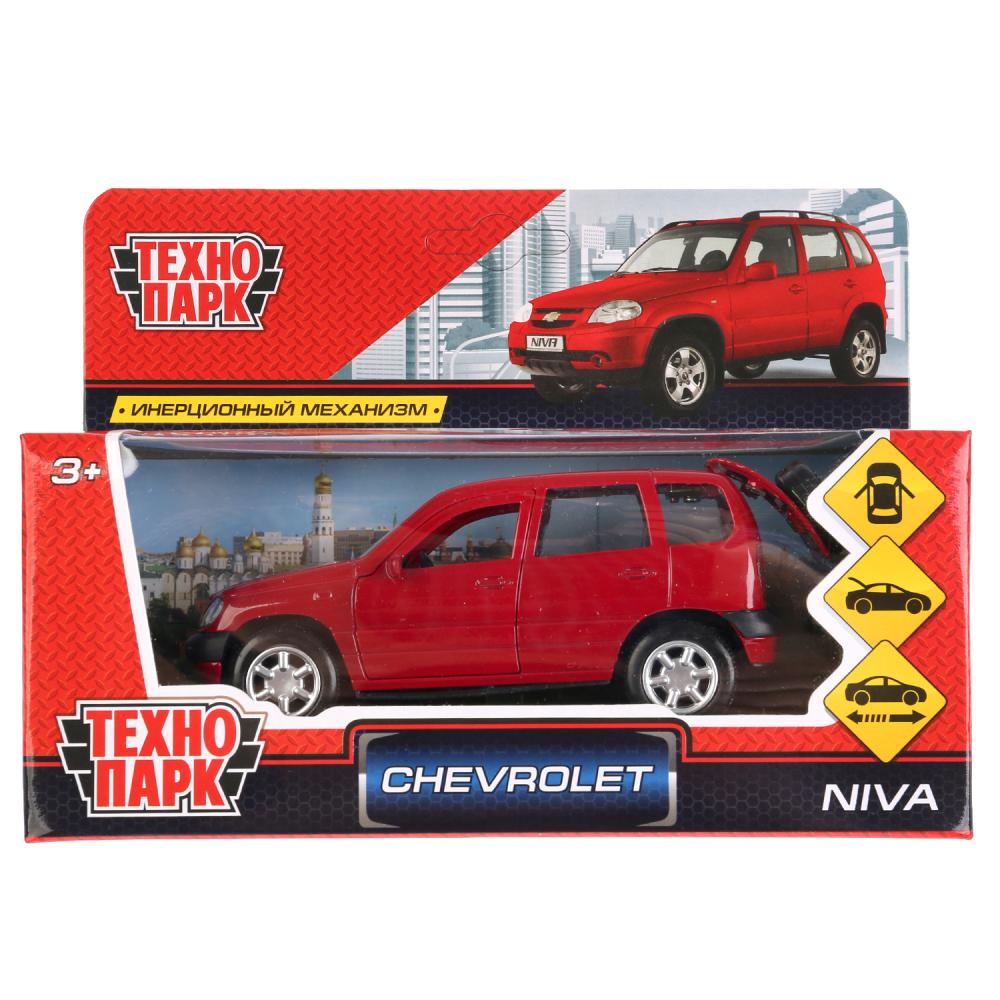 Металлическая инерционная модель - Chevrolet Niva, 12 см, открываются двери  
