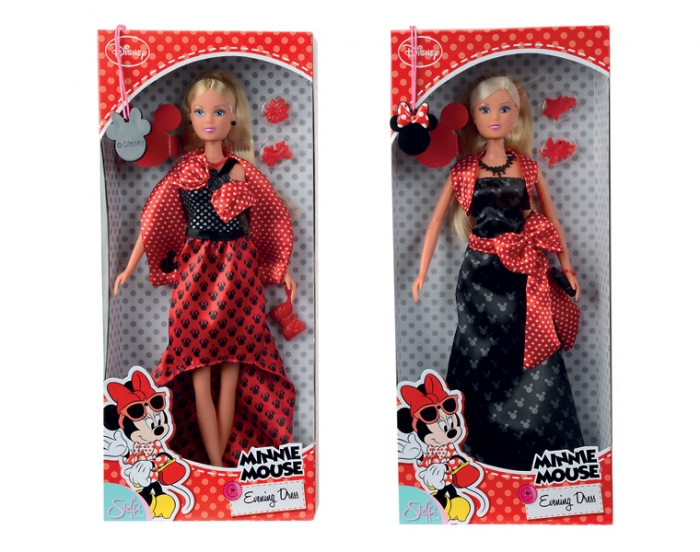Кукла Штеффи в вечернем платье  серии Minnie Mouse, 2 вида  