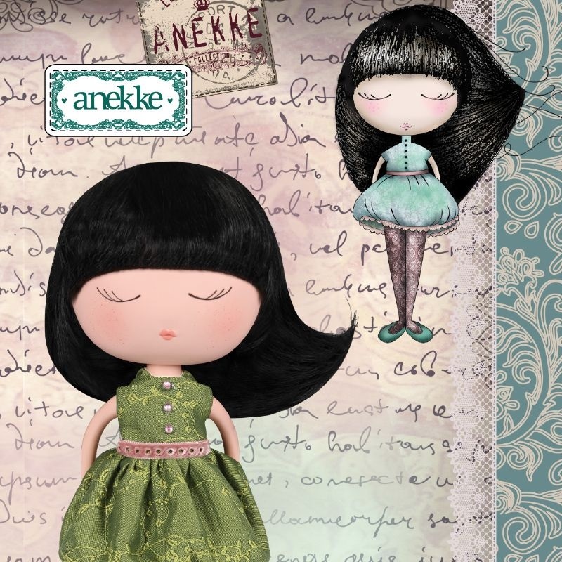 Кукла Anekke - Мечты в зеленом наряде  