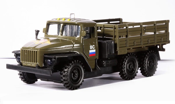 Металлическая инерционная машинка - Урал Бортовой Военный Металлическая инерционная машинка - Урал Бортовой ВоенныйВоенная техника<br>Металлическая инерционная машинка - Урал Бортовой Военный<br>
