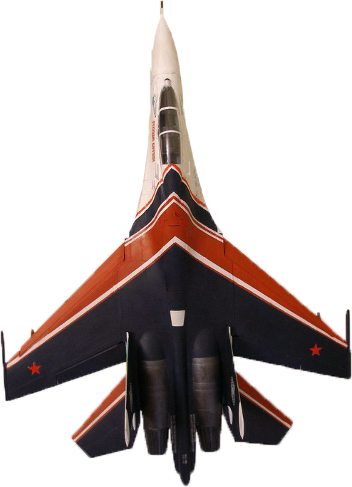 Сборная модель - Самолёт Су-27УБ Русские Витязи  