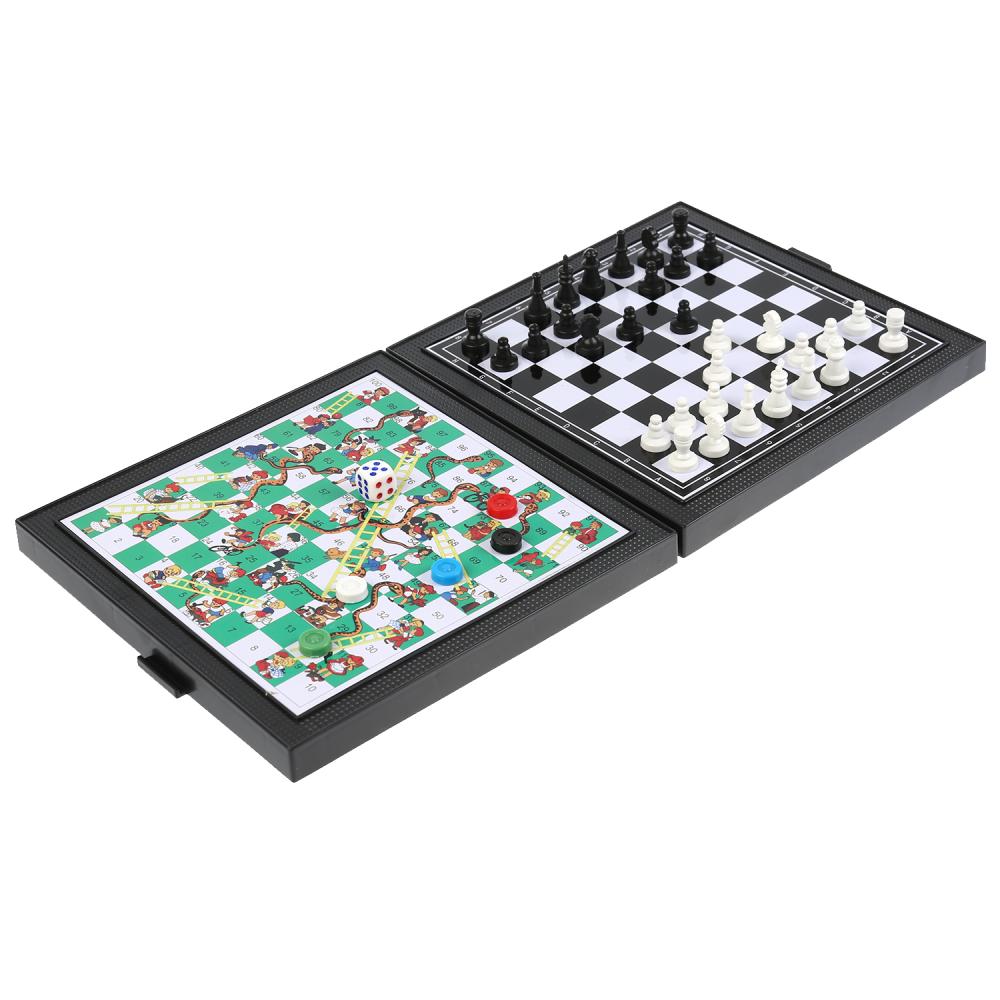 Шахматы магнитные 2 в 1 - Шахматы и настольная игра  