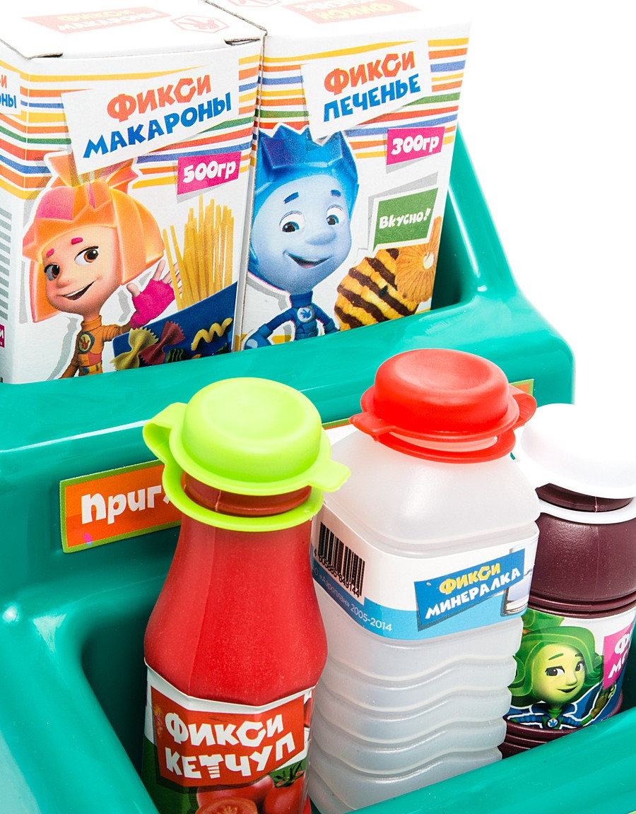 Игровой набор "Фиксики" - Фикси-магазин с кассой, 4 функции, 19 предметов