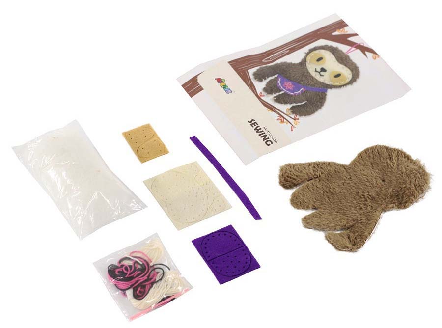 Набор для шитья - Брелок для ключей: ленивец  