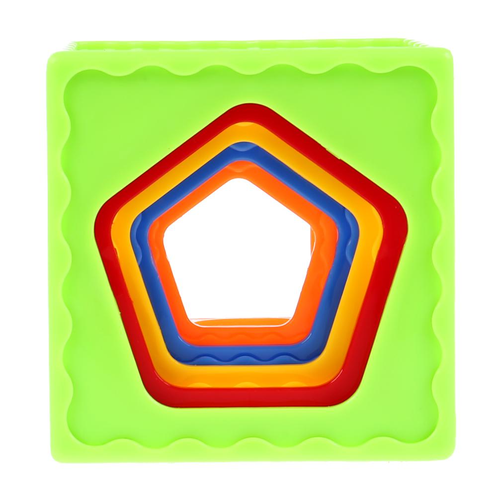 Развивающая пирамидка из кубиков - Веселые кубики  