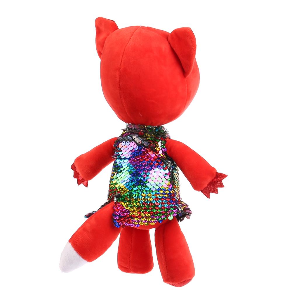 Игрушка мягкая Ми-ми-мишки - Лисичка в платье из пайеток, 20 см  