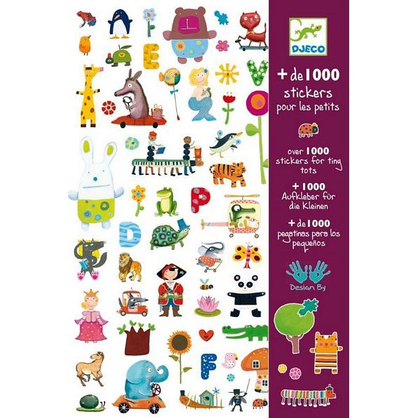 Набор наклеек - 1000 наклеек для малышей  
