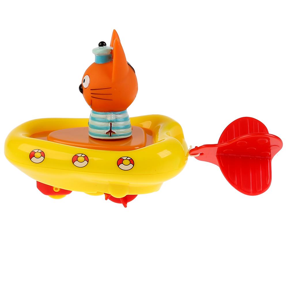 Игрушки из пластизоля для ванны из серии Три кота: Лодка и Коржик, 6 см  