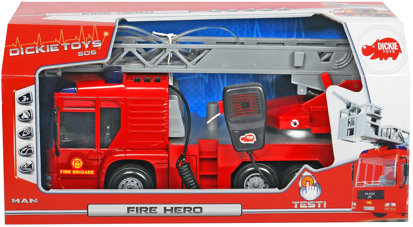 Пожарная машина, функциональная, 43 см.  