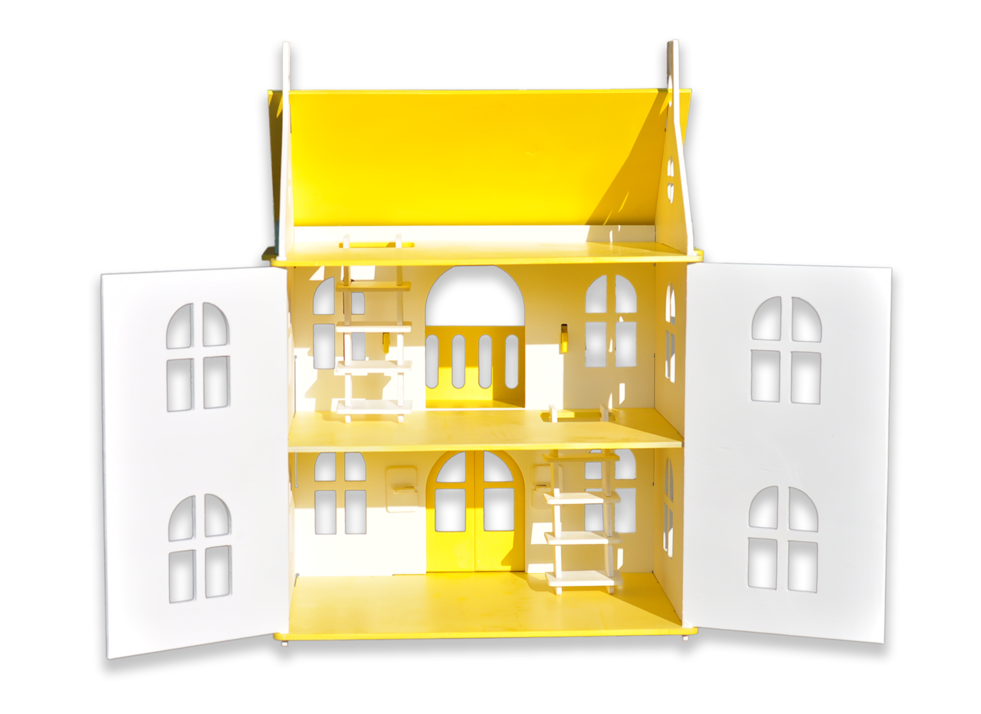 Жёлтый кукольный домик Арина  