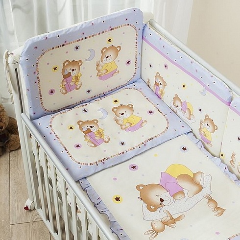 Комплект постельного белья для детей - Ника, лиловый