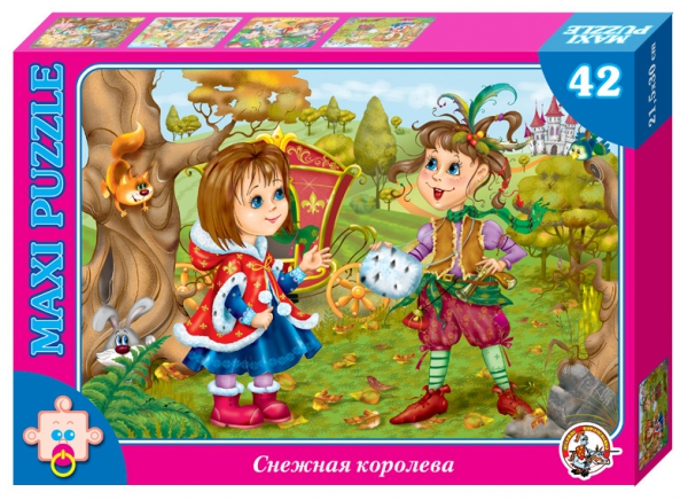 Пазл макси – Снежная королева. Герда и маленькая разбойница. В гостях у сказки, 42 детали
Пазл макси – Снежная королева. Герда и маленькая разбойница. В гостях у сказки, 42 детали