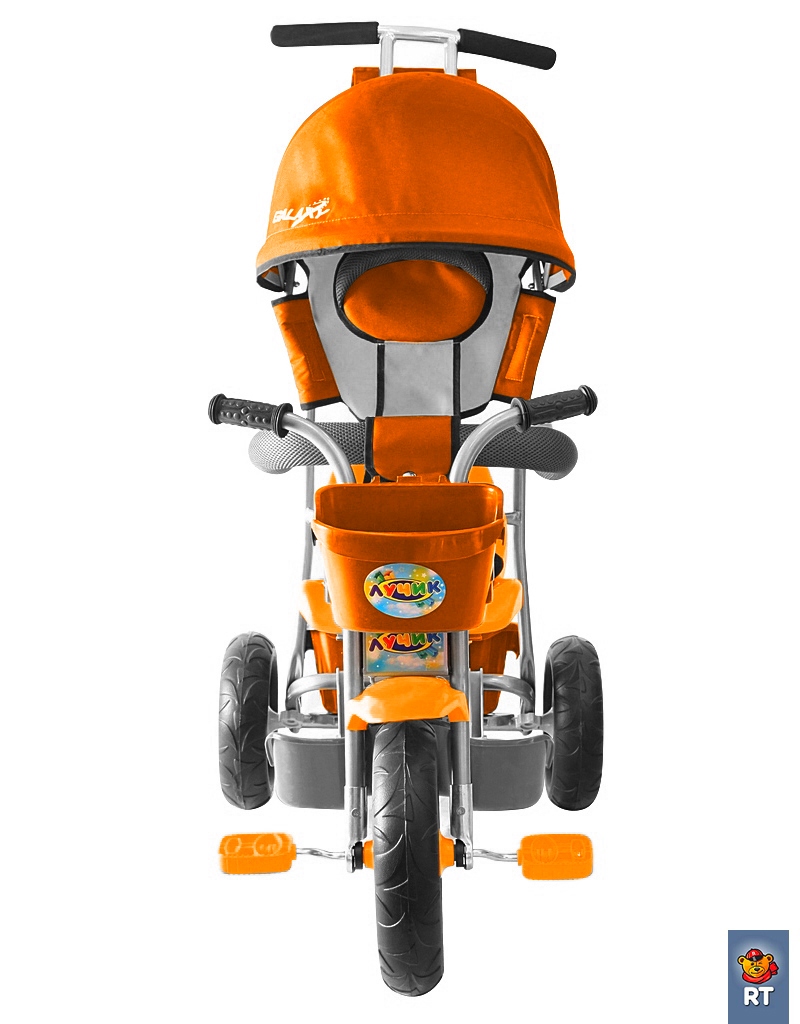 3-х колесный велосипед Galaxy Лучик Л001 с капюшоном, оранжевый  