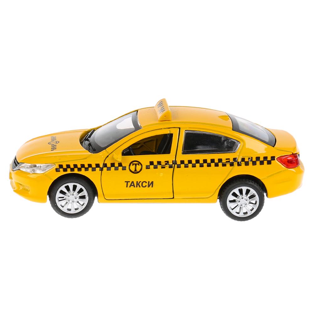Машина металлическая Honda Accord Такси, 12 см, открываются двери, инерционная  