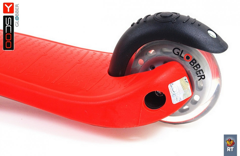 Самокат RT Globber My free FIXED, красный, с блокировкой колес
