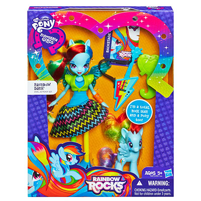 Кукла My Little Pony Equestria Girls с пони в наборе - Rainbow Dash