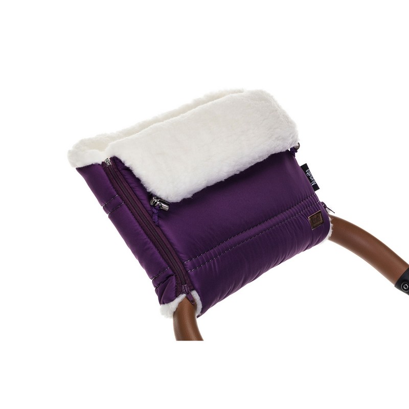 Муфта меховая для коляски Nuovita Alpino Bianco Viola/Фиолетовый  