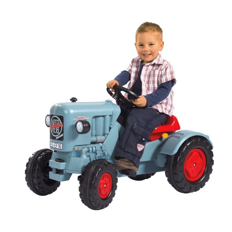 Детский педальный трактор погрузчик Eicher  
