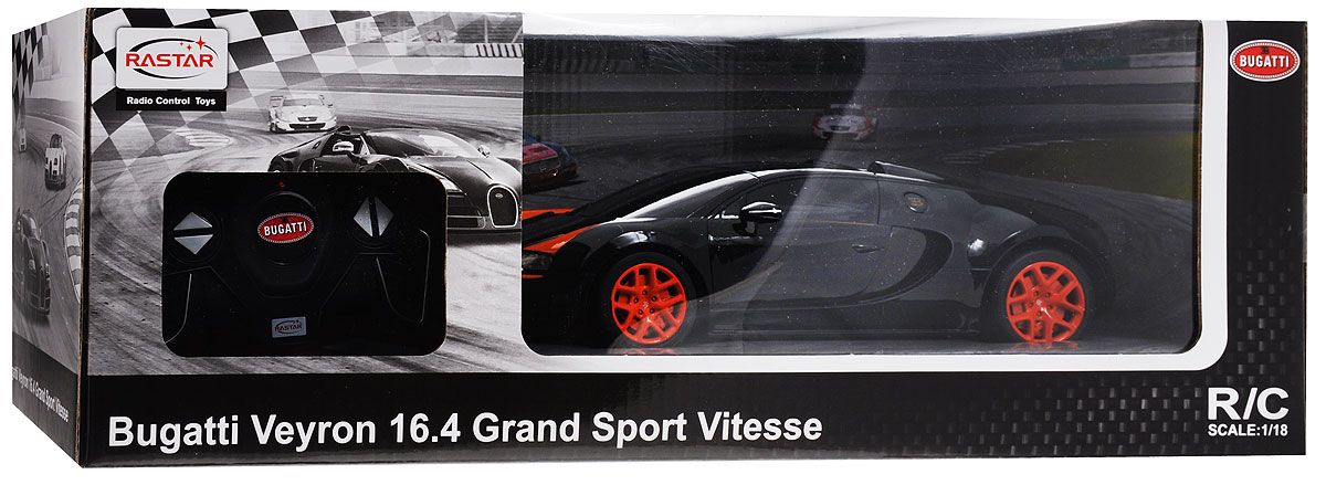 Машина на р/у – Bugatti Grand Sport Vitesse, 1:24, черный  
