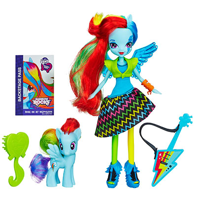 Кукла My Little Pony Equestria Girls с пони в наборе - Rainbow Dash