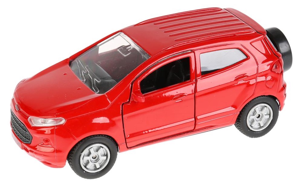 Модель Ford Ecosport красный, 12 см, открываются двери, инерционный -WB) 