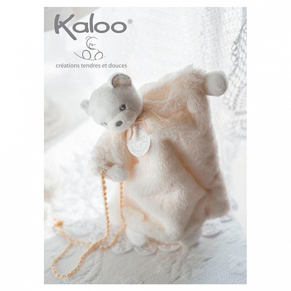 Кукла на руку из серии Жемчуг - Мишка комфортер, кремовый  
