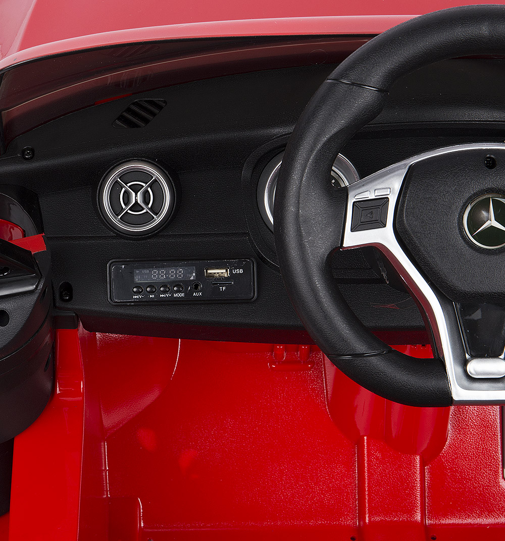 Электромобиль Mercedes-Benz A45, красный, свет и звук  