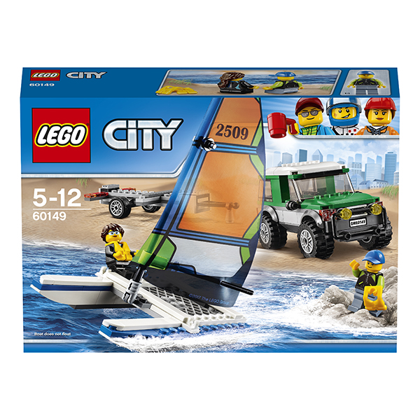 Lego City. Внедорожник с прицепом для катамарана  