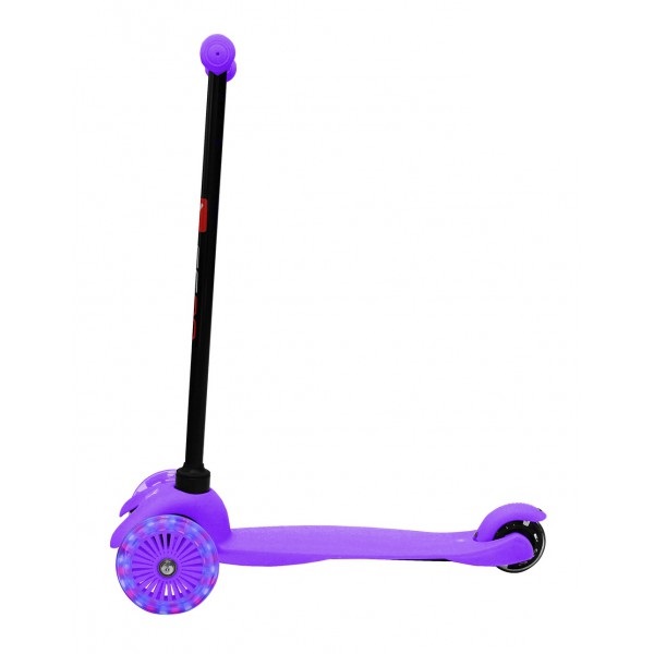 Трехколесный самокат со светящимися колесами RT MINI SHINE A5 violet, 4524RT