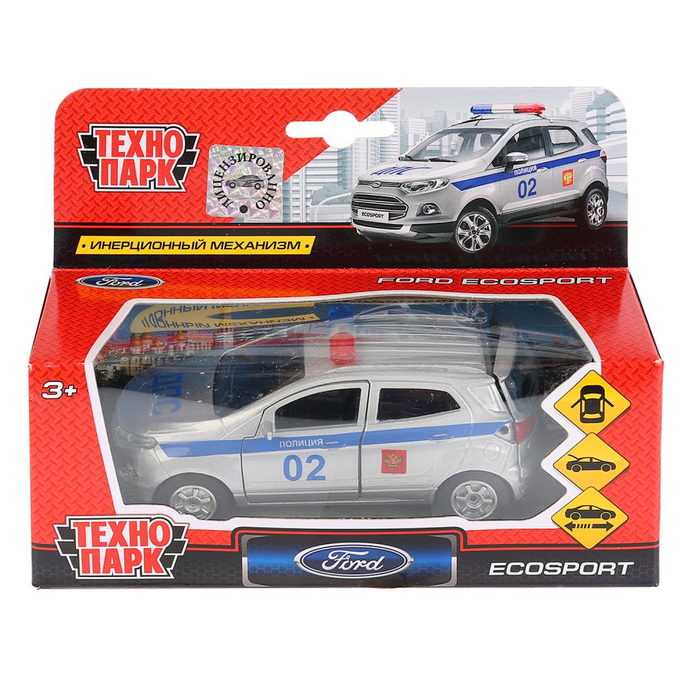 Машина инерционная металлическая - Ford Ecosport – Полиция, 12 см, открываются двери  