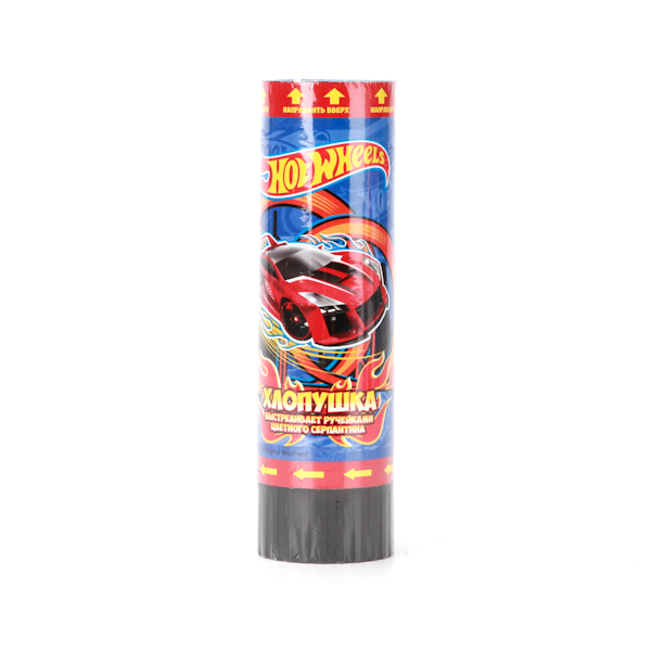 Пружинная хлопушка - Hot Wheels, 15 см Пружинная хлопушка - Hot Wheels, 15 смХлопушки<br>Пружинная хлопушка - Hot Wheels, 15 см<br>