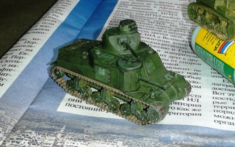 Модель сборная -  средний танк М3 - Ли  