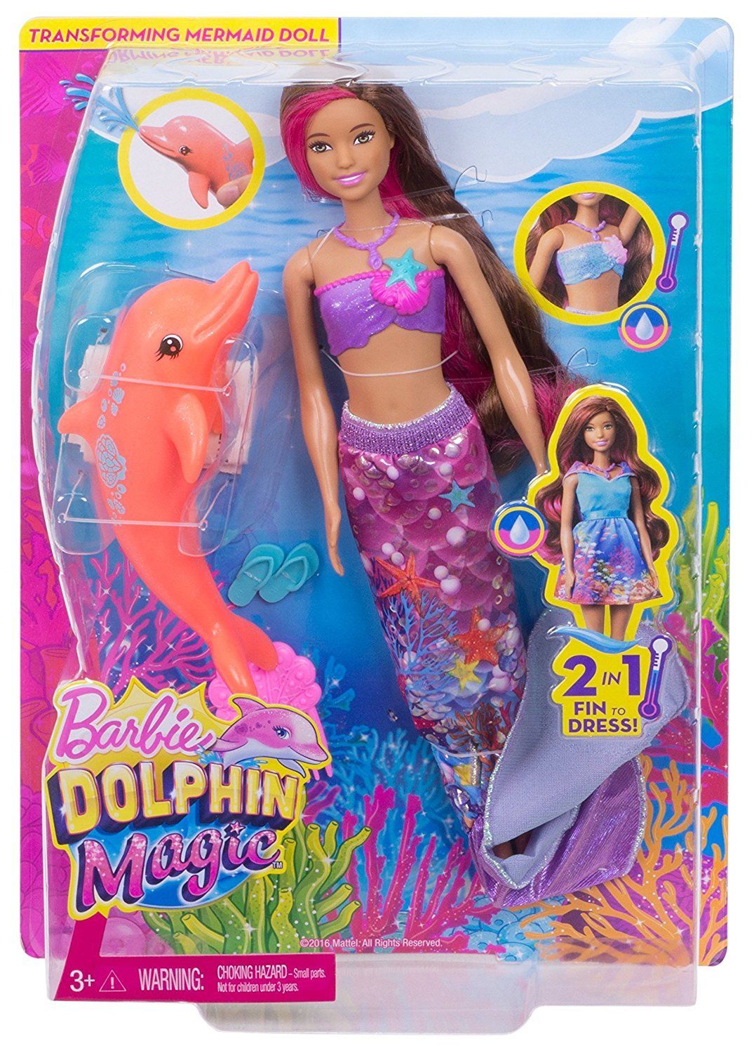 Кукла Barbie ® из серии Морские приключения - Русалка-трансформер  