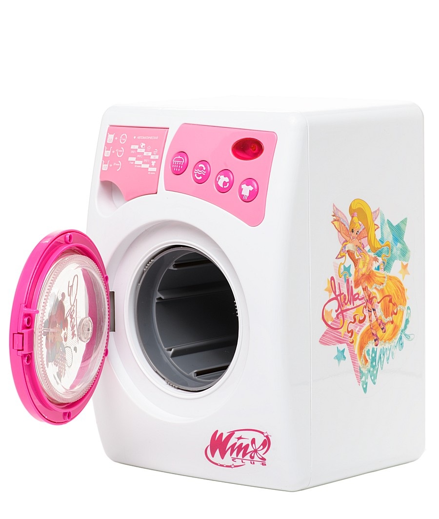 Игрушечна стиральна машина WINX, свет и звук Игрушечна стиральна машина WINX, свет и звукУборка дома, стирка, глажка<br>Игрушечна стиральна машина WINX, свет и звук<br>