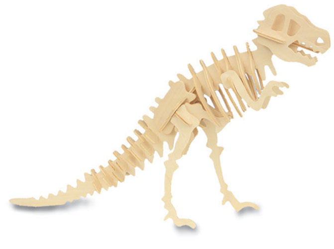 Модель деревянная сборная – Тиранозавр, 2 пластины  