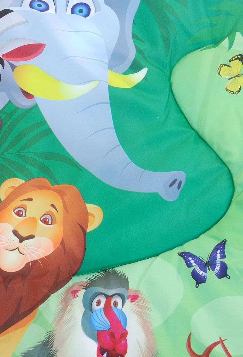 Детский игровой коврик с мягкими игрушками на подвеске и дугами  