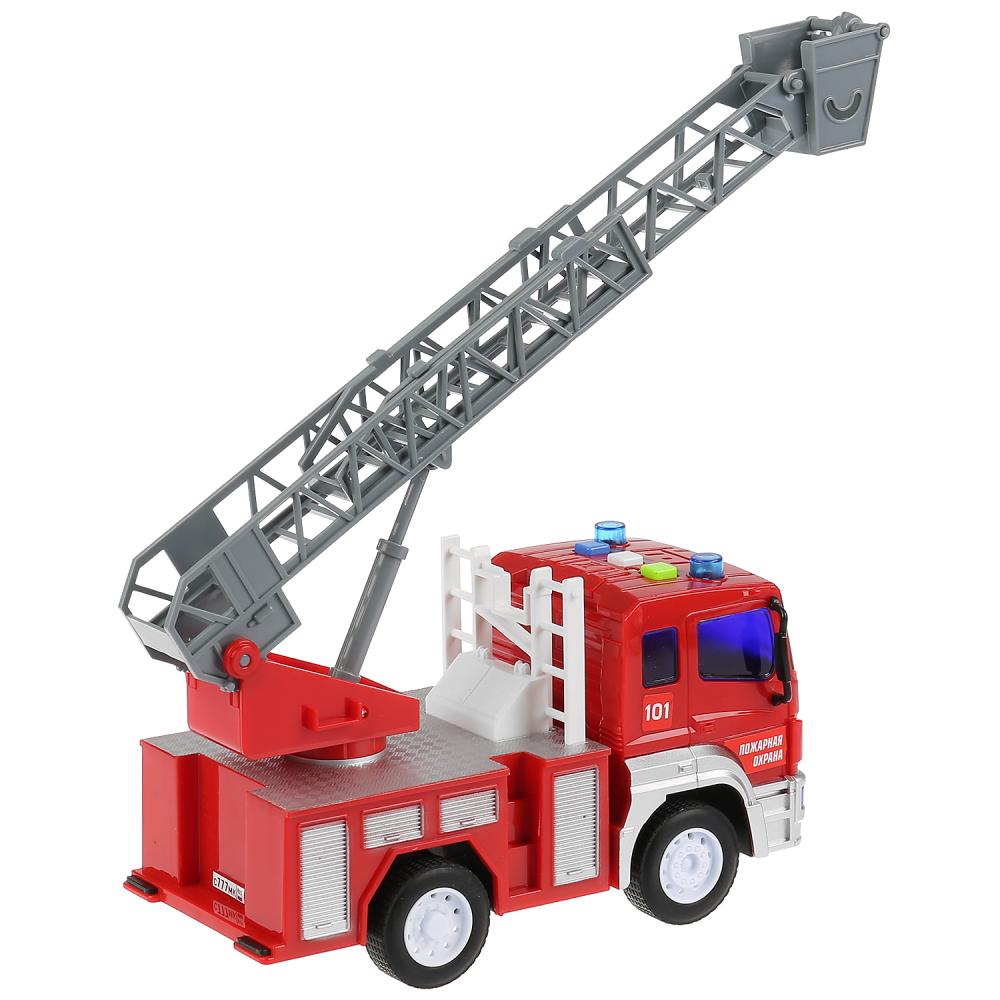 Камаз-пожарная машина, 17 см, инерционный, свет и звук  