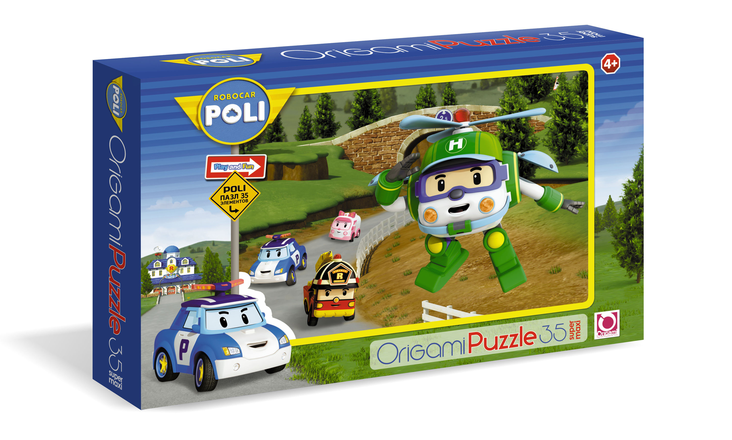 Макси Паззл Robocar Poli 35 элементов