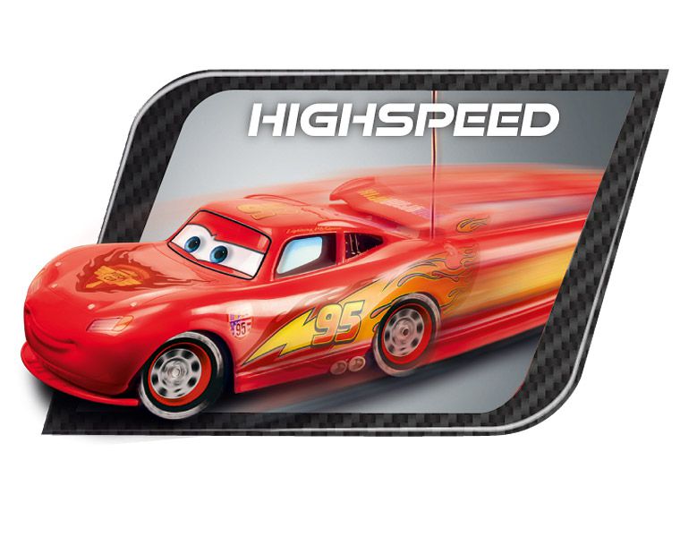 Cars-2 McQueen на радиоуправлении, 35 см., свет-звук, вибро-функция  