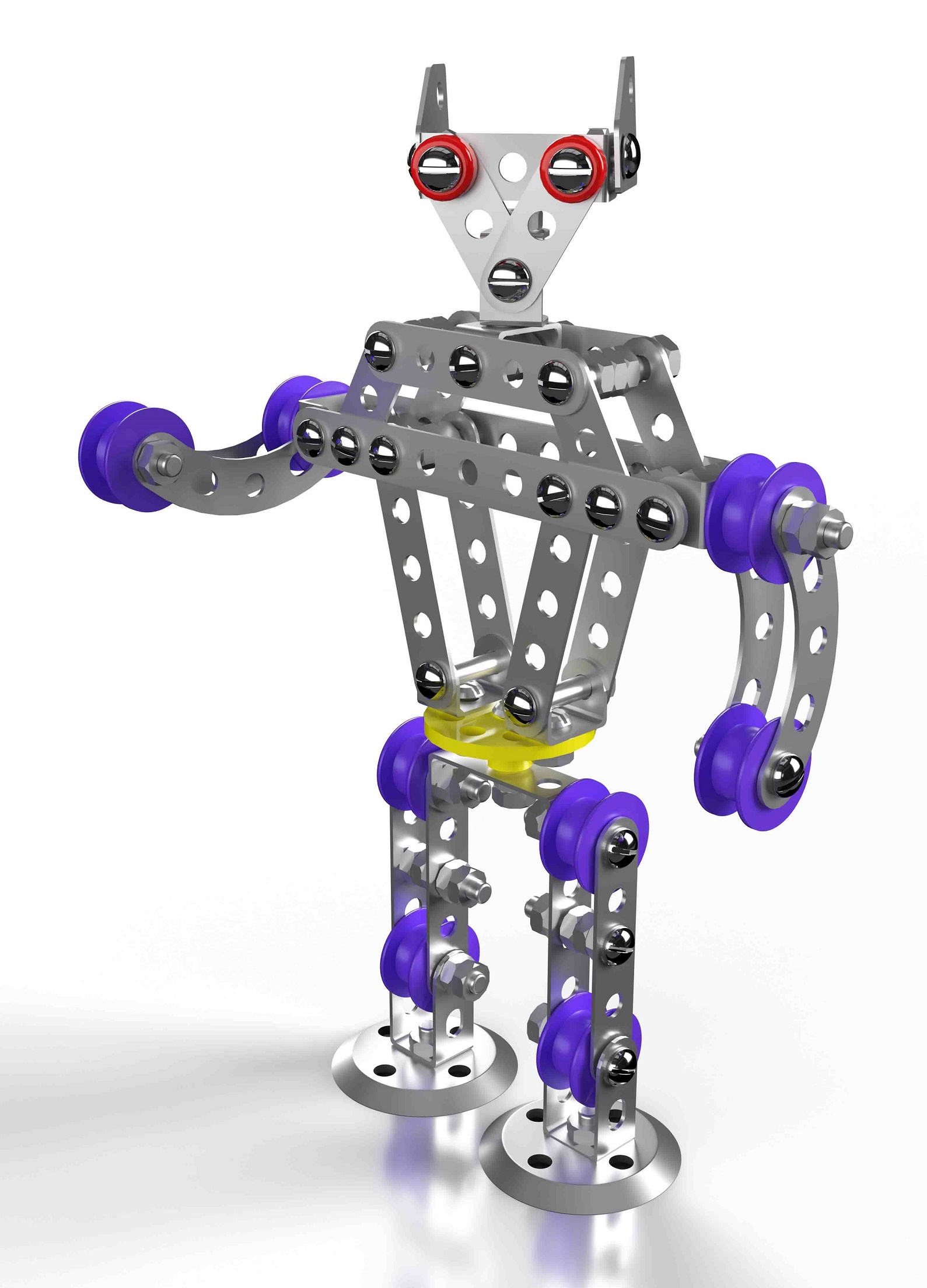 Конструктор металлический с подвижными деталями - Робот Р1  