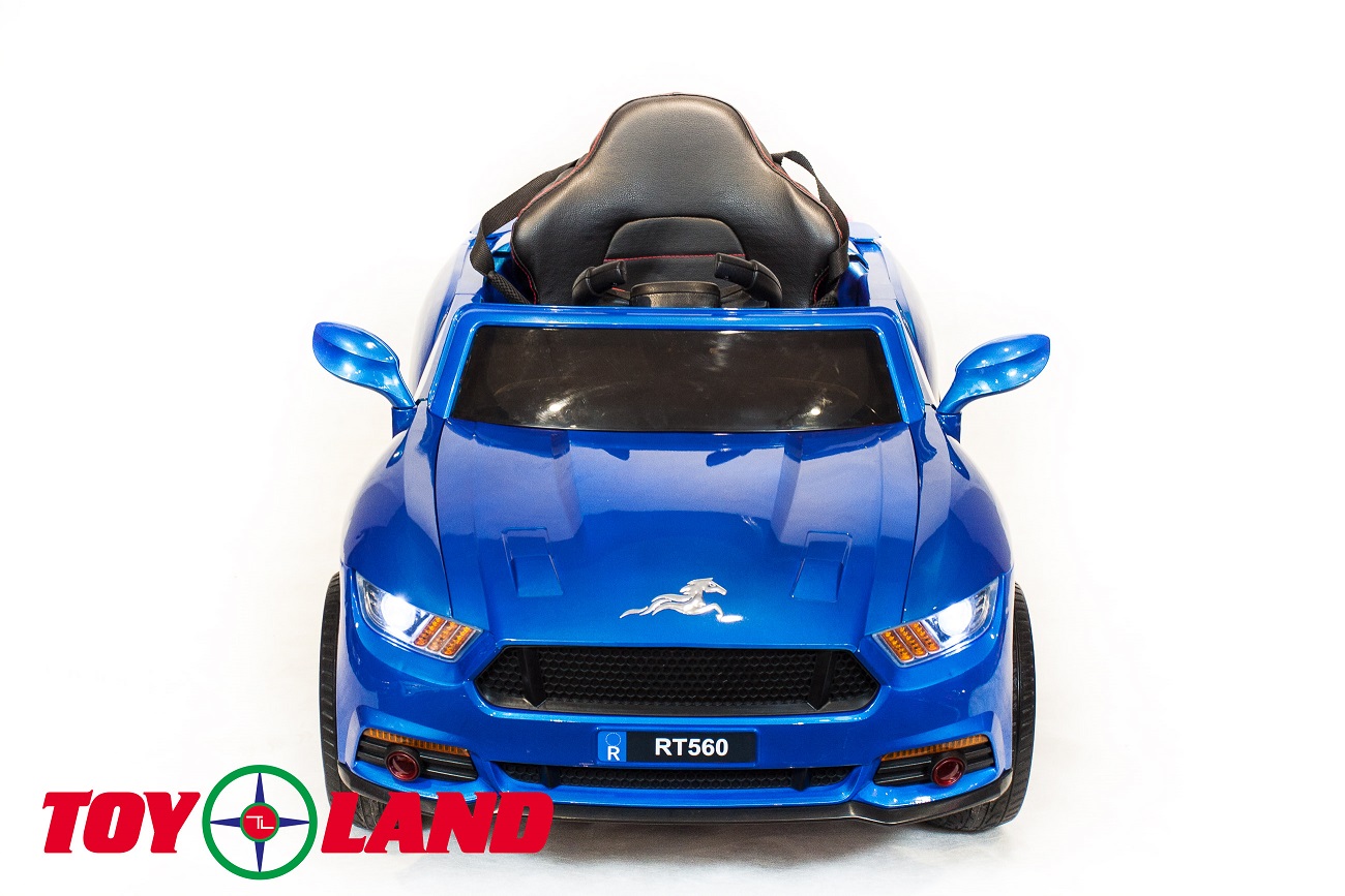 Электромобиль - Ford Mustang, синий, свет и звук  