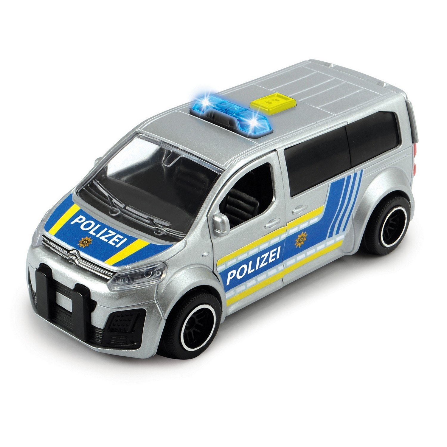 Фрикционный полицейский минивэн - Citroën SpaceTourer с радаром, 15 см, масштаб 1:32, свет, звук  