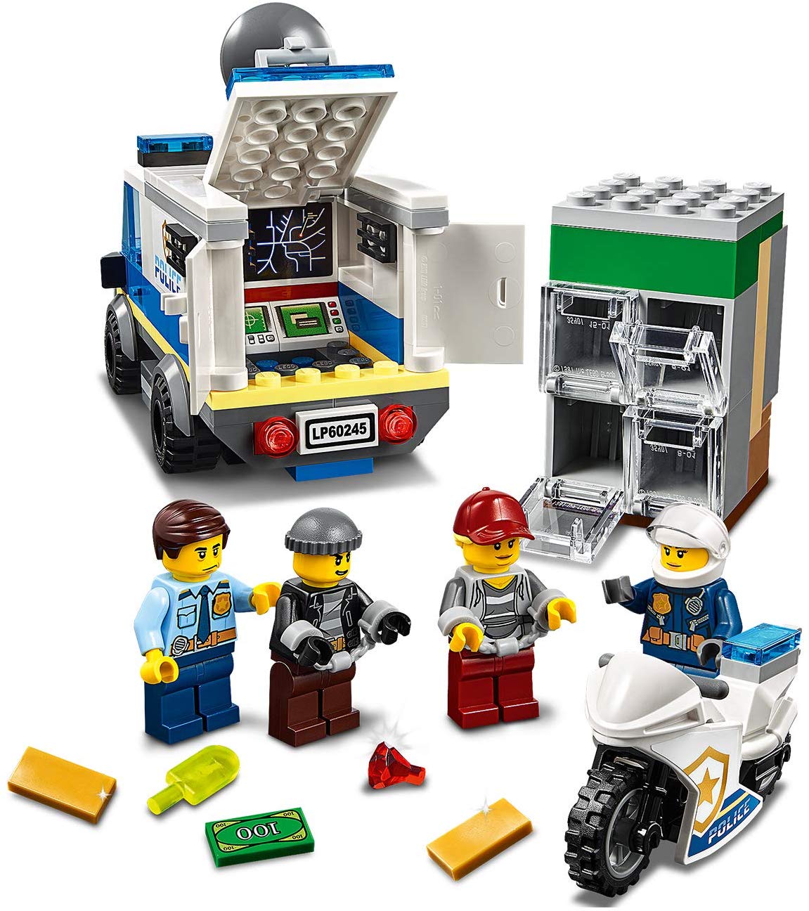 Конструктор Lego City Police - Ограбление полицейского монстр-трака  