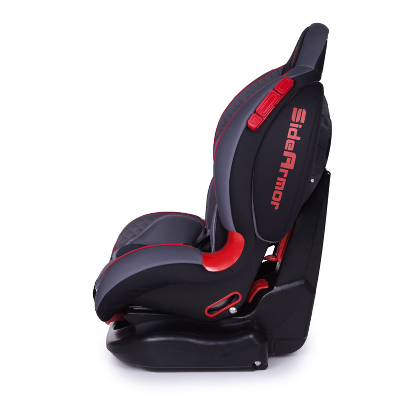 Детское автомобильное кресло – Polaris Isofix, группа 1/2, 9-25 кг, 1-7 лет, цвет черный/серый 1008  