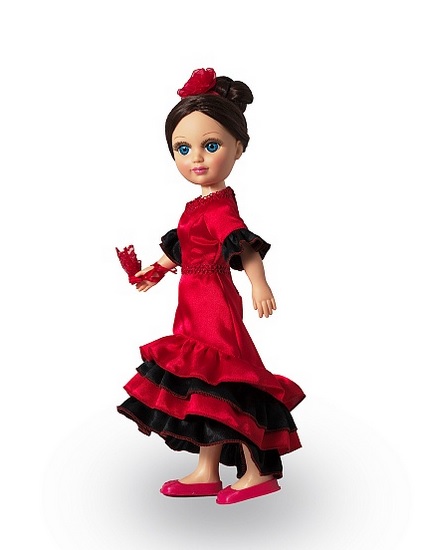 Интерактивная кукла Анастасия - Испанский танец, со звуком 42 см  
