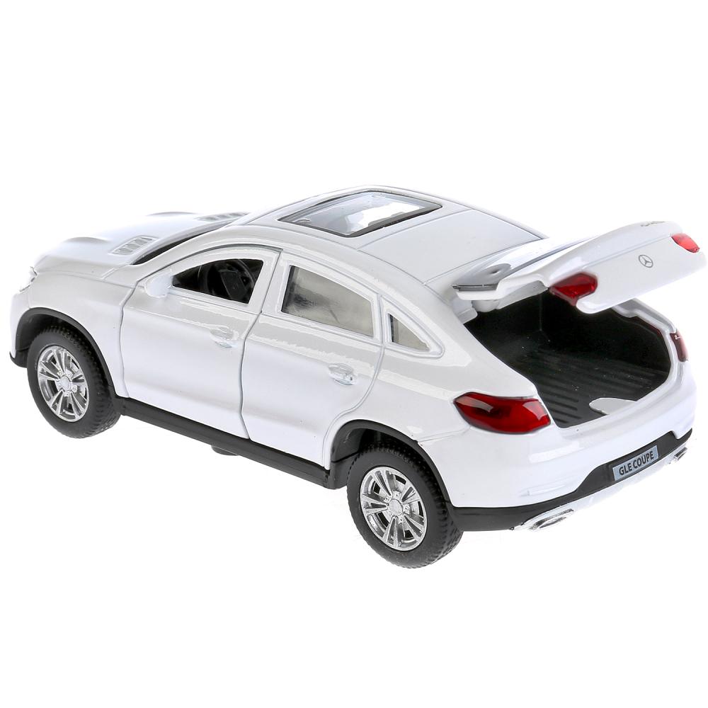 Машина инерционная металлическая - Mercedes-Benz GLE Coupe, 12 см., открываются двери, цвет белый  